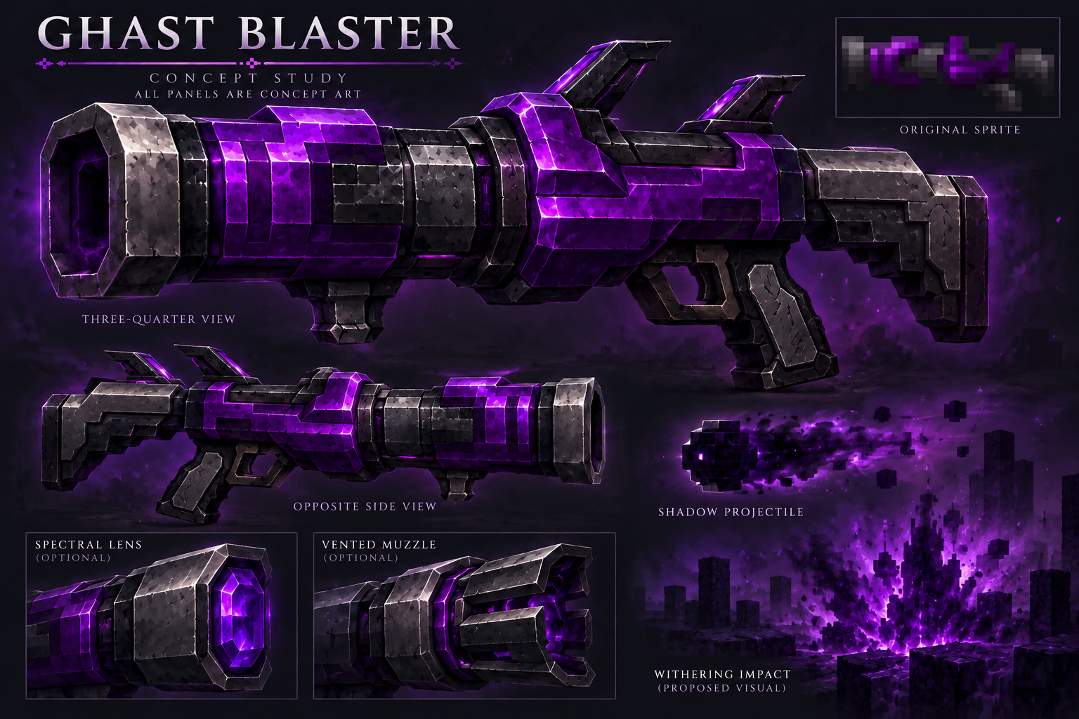 Ghast Blaster concept and proposed effects