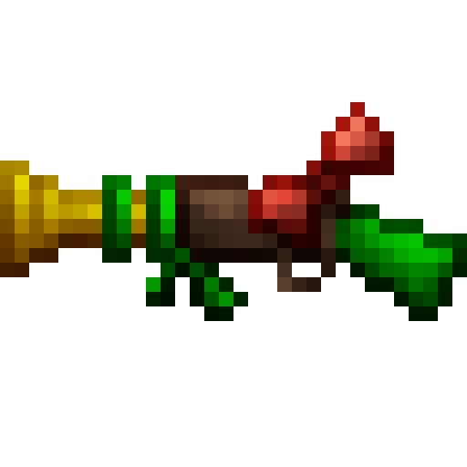 Actual released Gimmick sprite, nearest-neighbor enlargement
