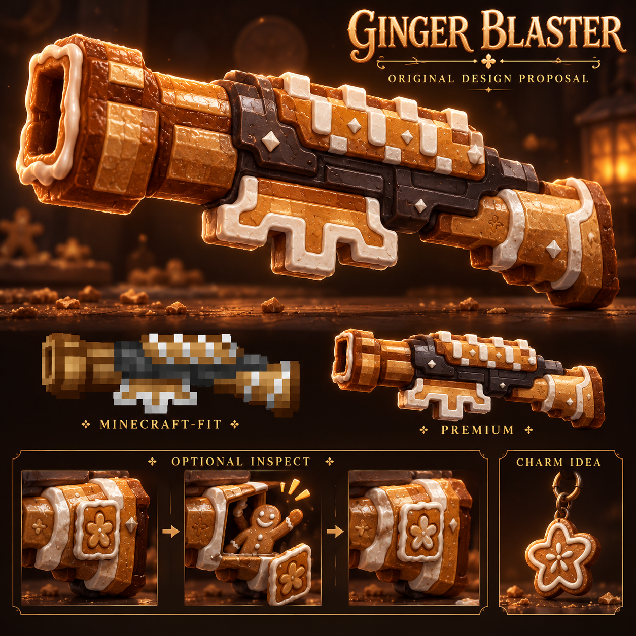 Ginger Blaster proposed hero, material treatments and inspection