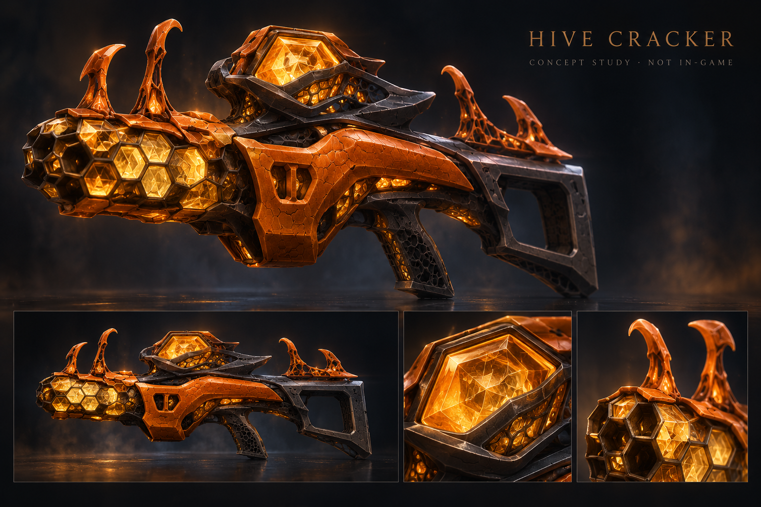 Hive Cracker selected concept candidate, not an in-game screenshot