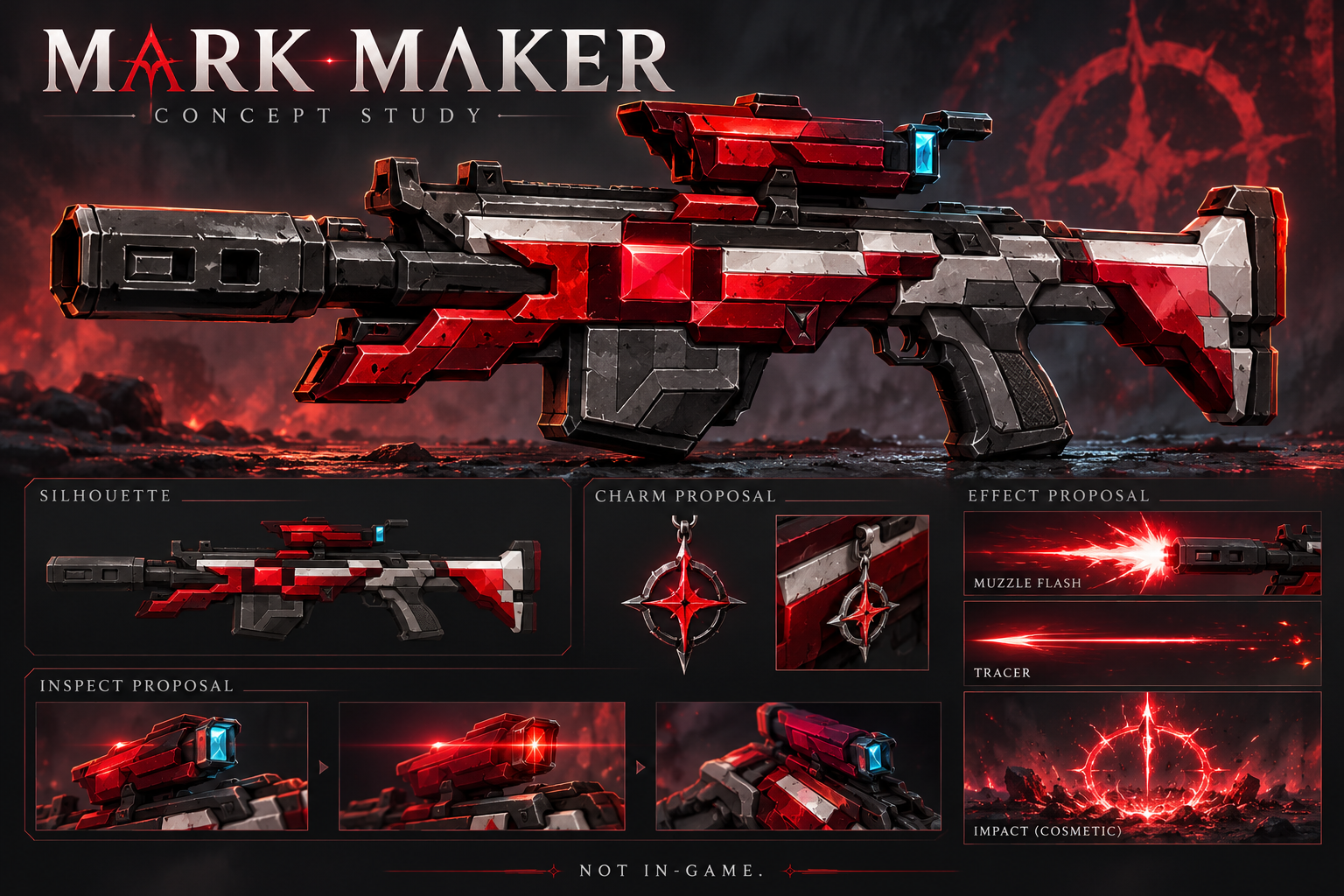 Mark Maker concept, external appearance and cosmetic storyboard