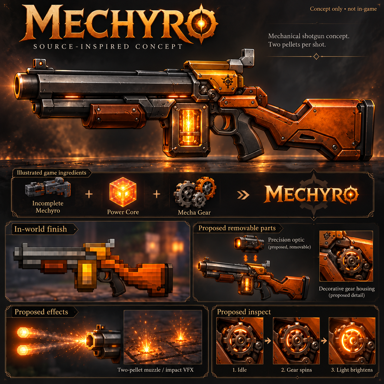 Mechyro concept candidate, revised grip and two-pellet wording