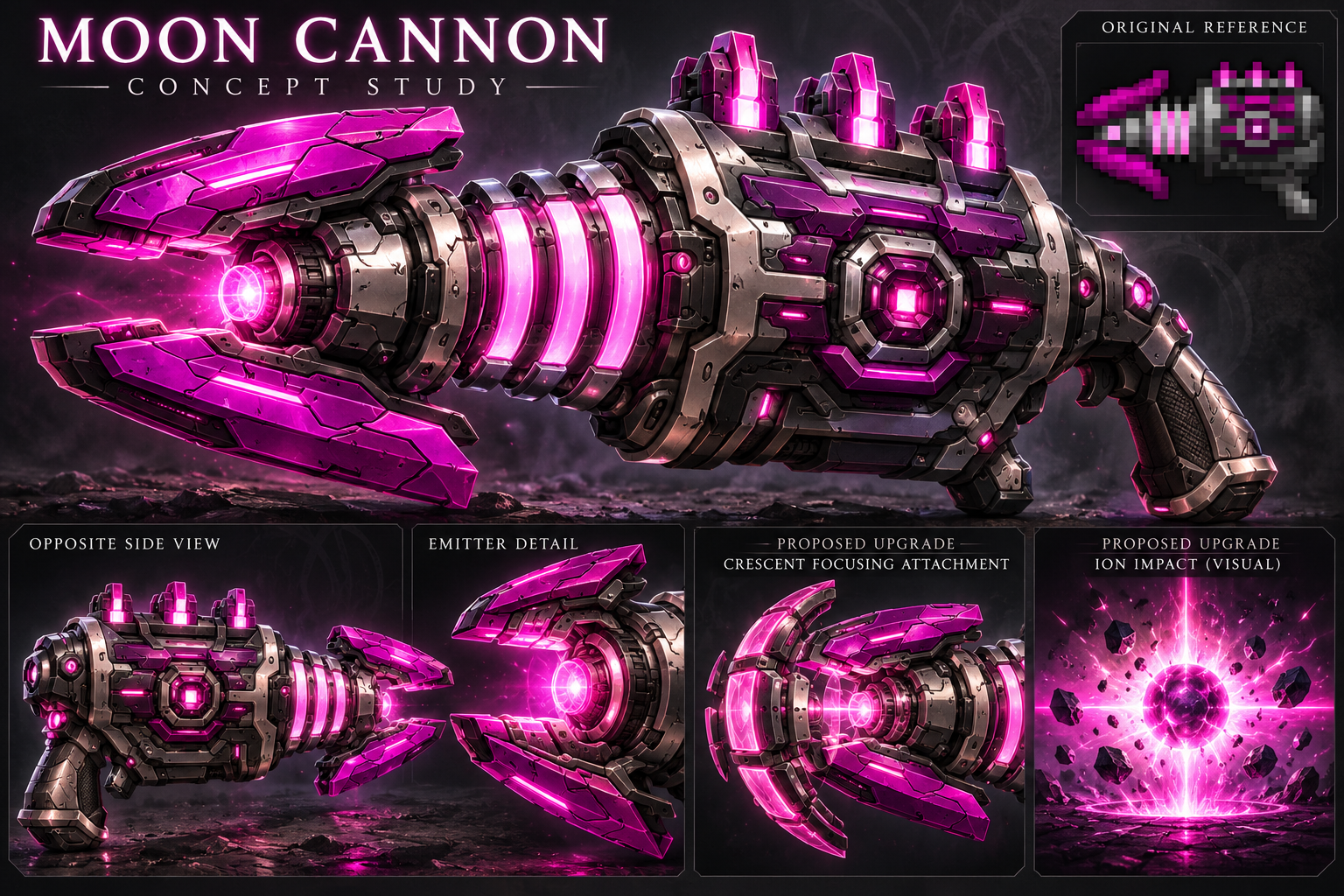 Moon Cannon premium concept and proposed attachment study