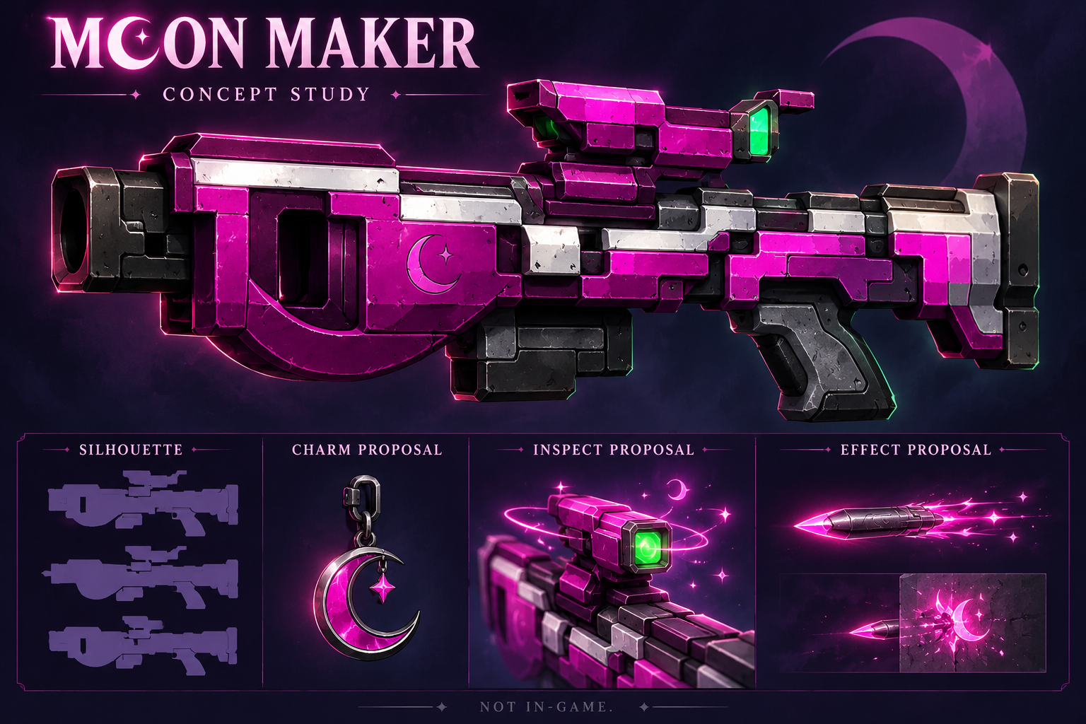 Moon Maker concept and cosmetic proposals