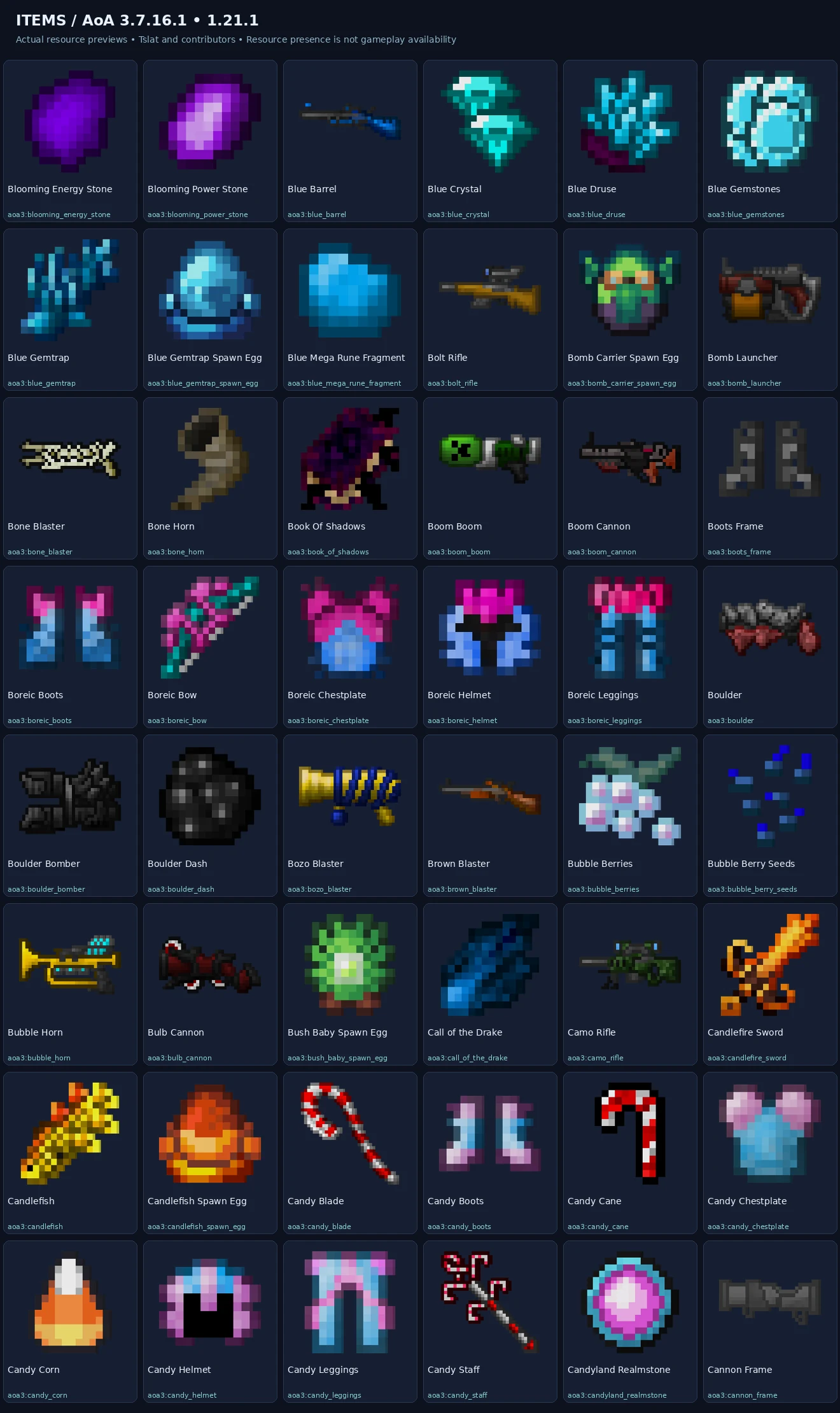 Named items previews — 1.21.1-item-sheet-03.webp