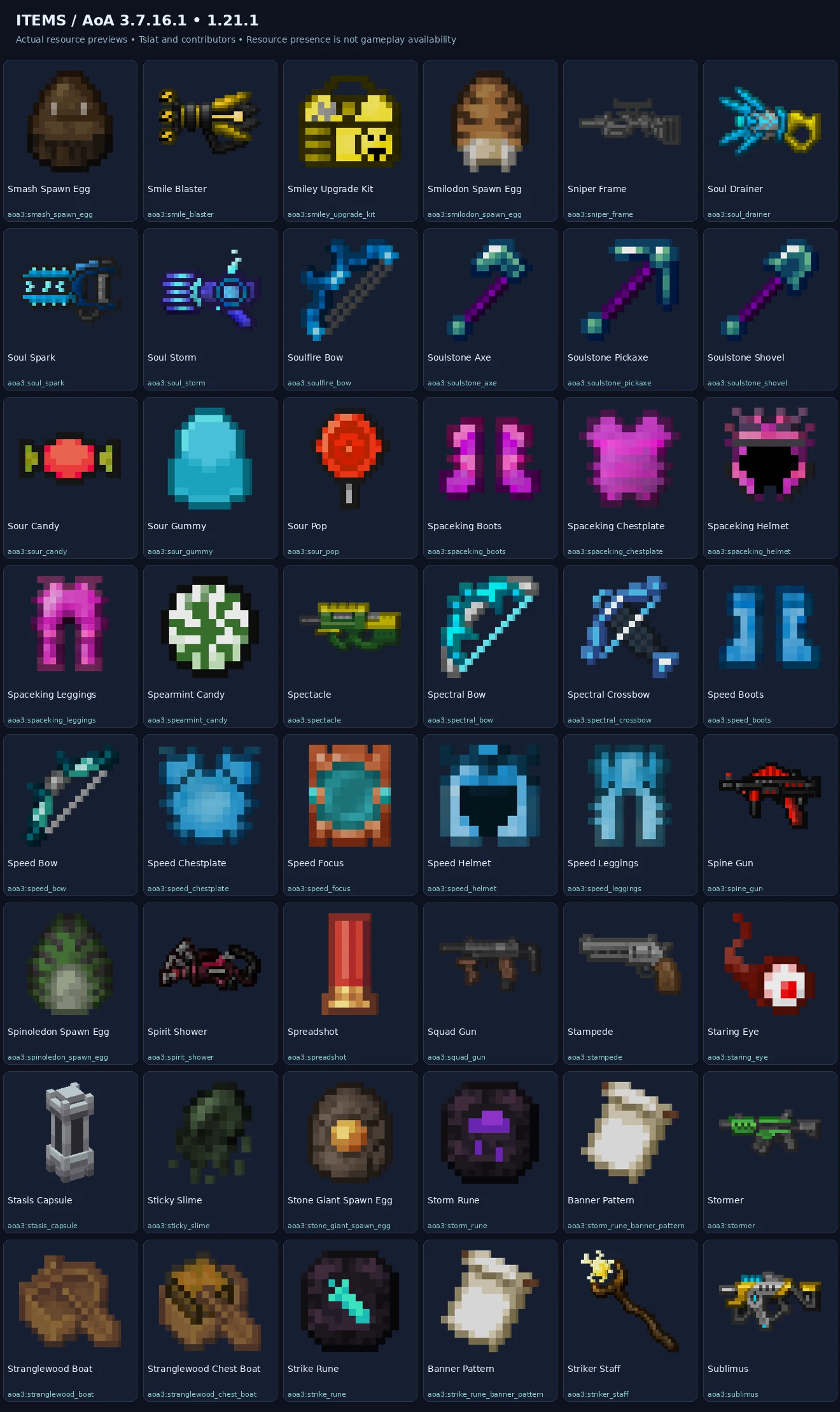 Named items previews — 1.21.1-item-sheet-21.webp