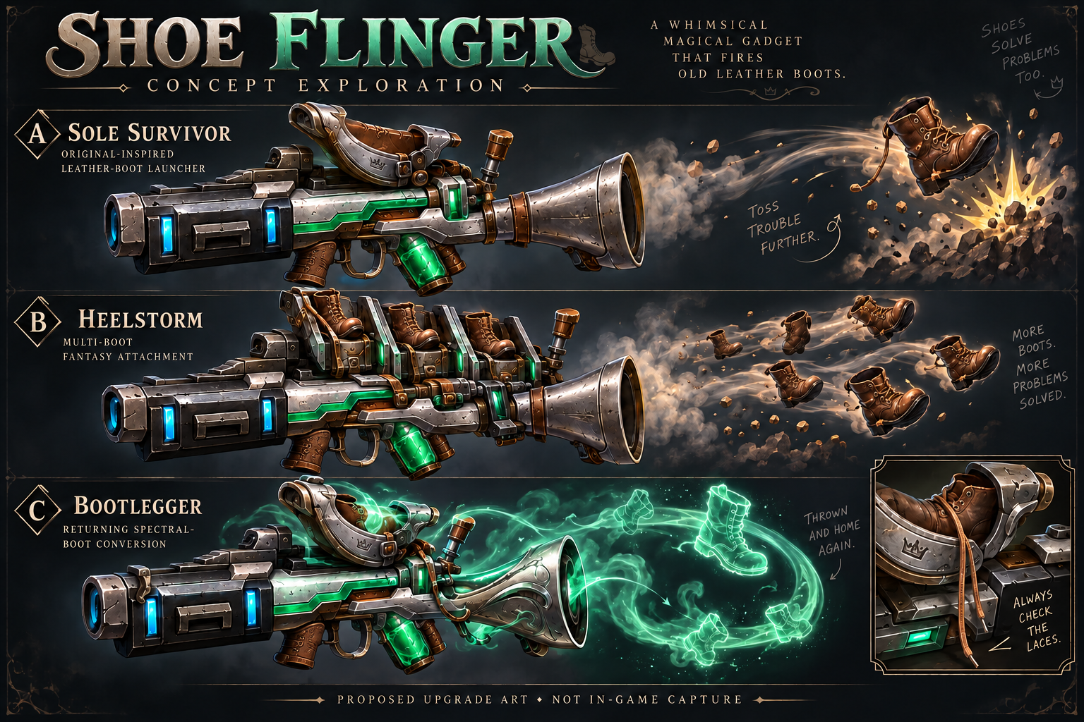 Shoe Flinger concept directions