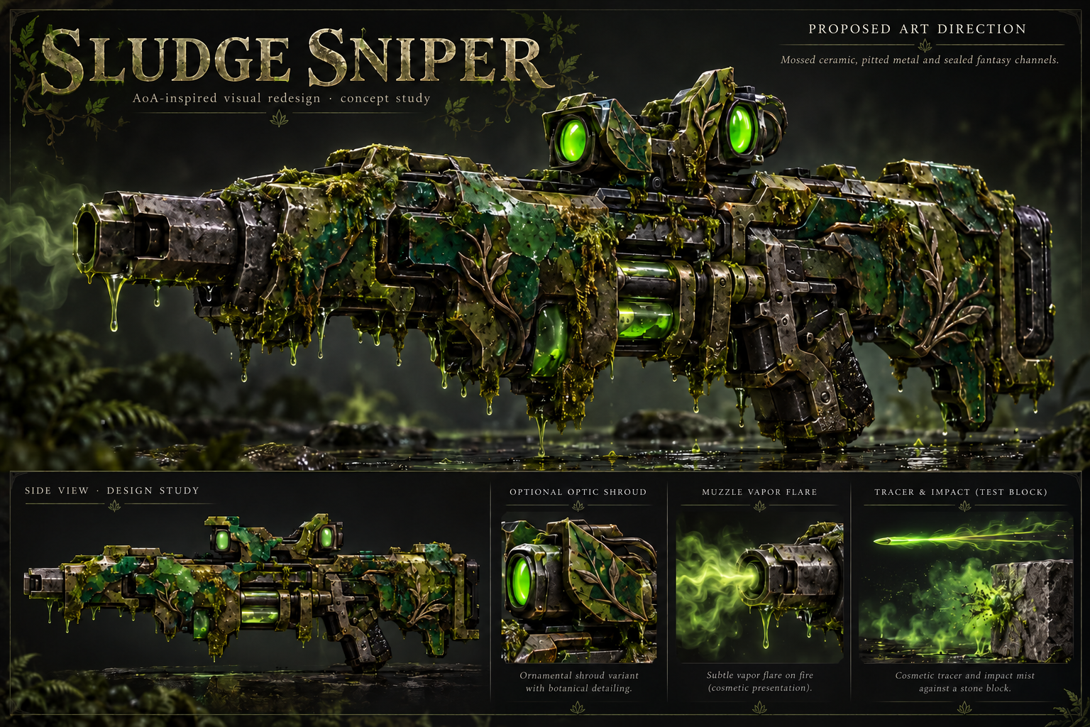 Sludge Sniper proposed premium design and cosmetic studies