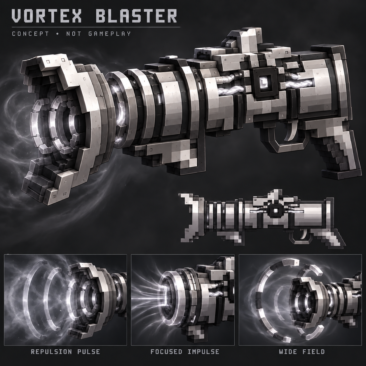 Vortex Blaster concept v2, not gameplay