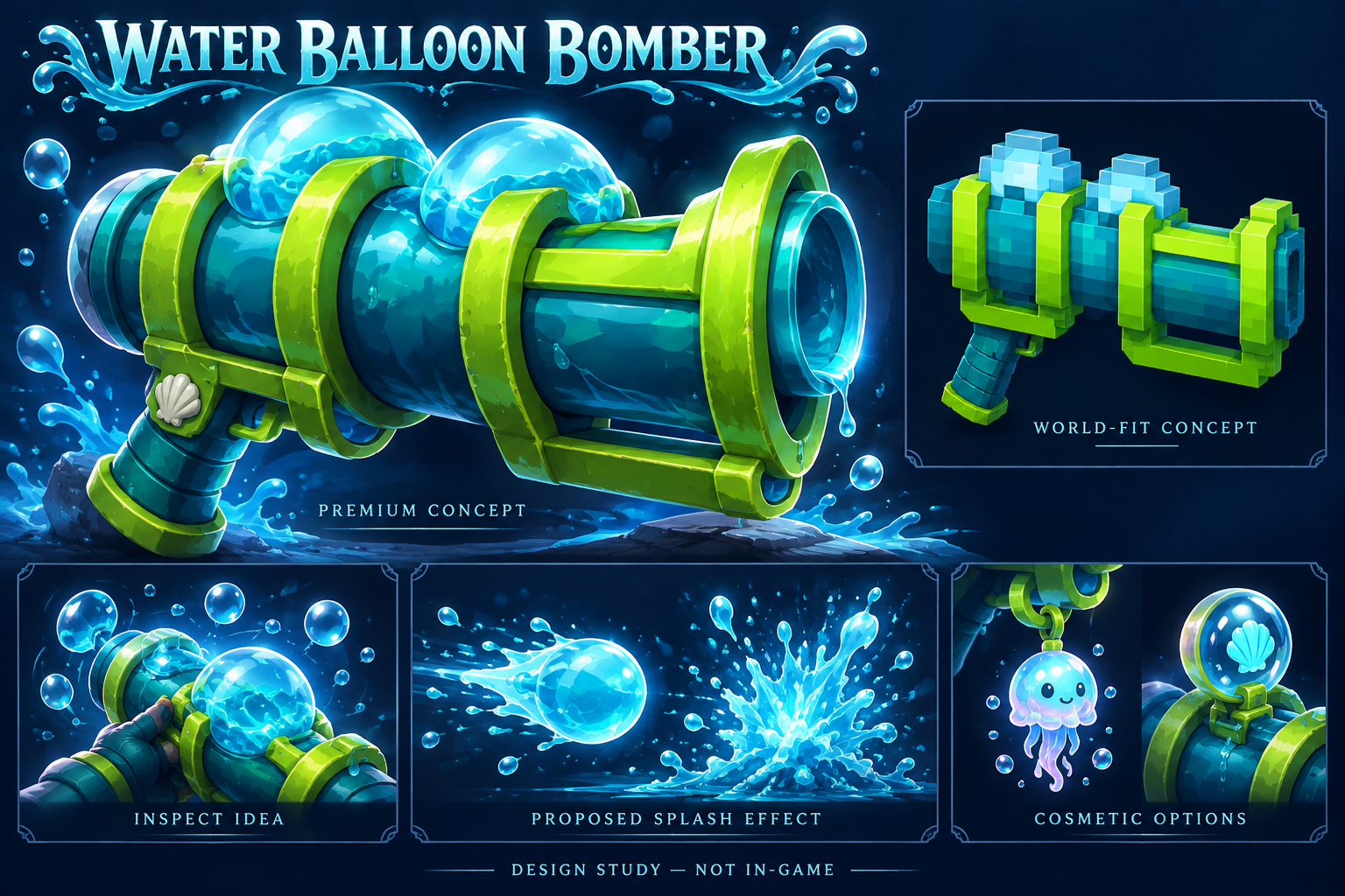 Premium and world-fit Water Balloon Bomber design proposals