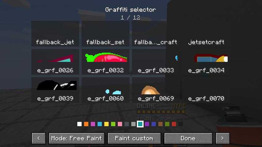 JetSetCraft graffiti selector