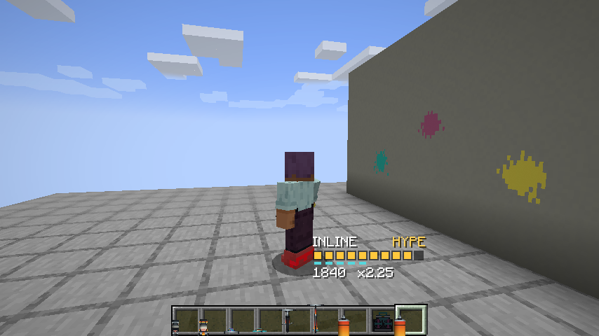 JetSetCraft ride, world painting, and HUD
