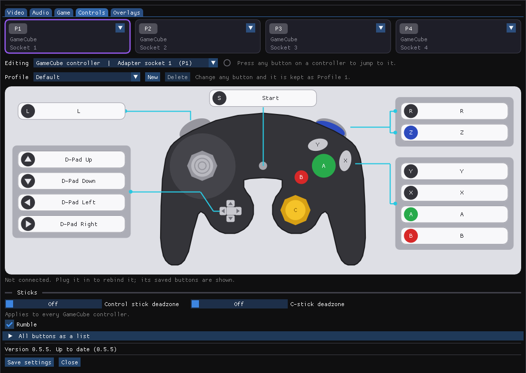 GameCube controller