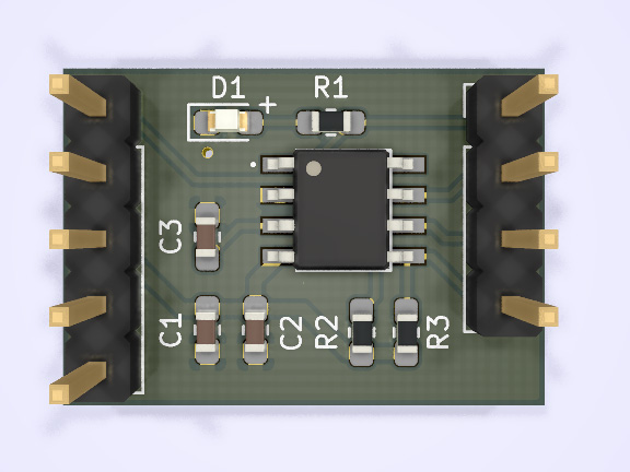 STM8S001J3 tiny board, from the project README