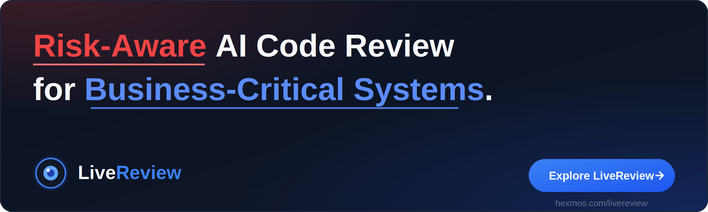 LiveReview — Risk-Aware AI Code Review for Business-Critical Systems
