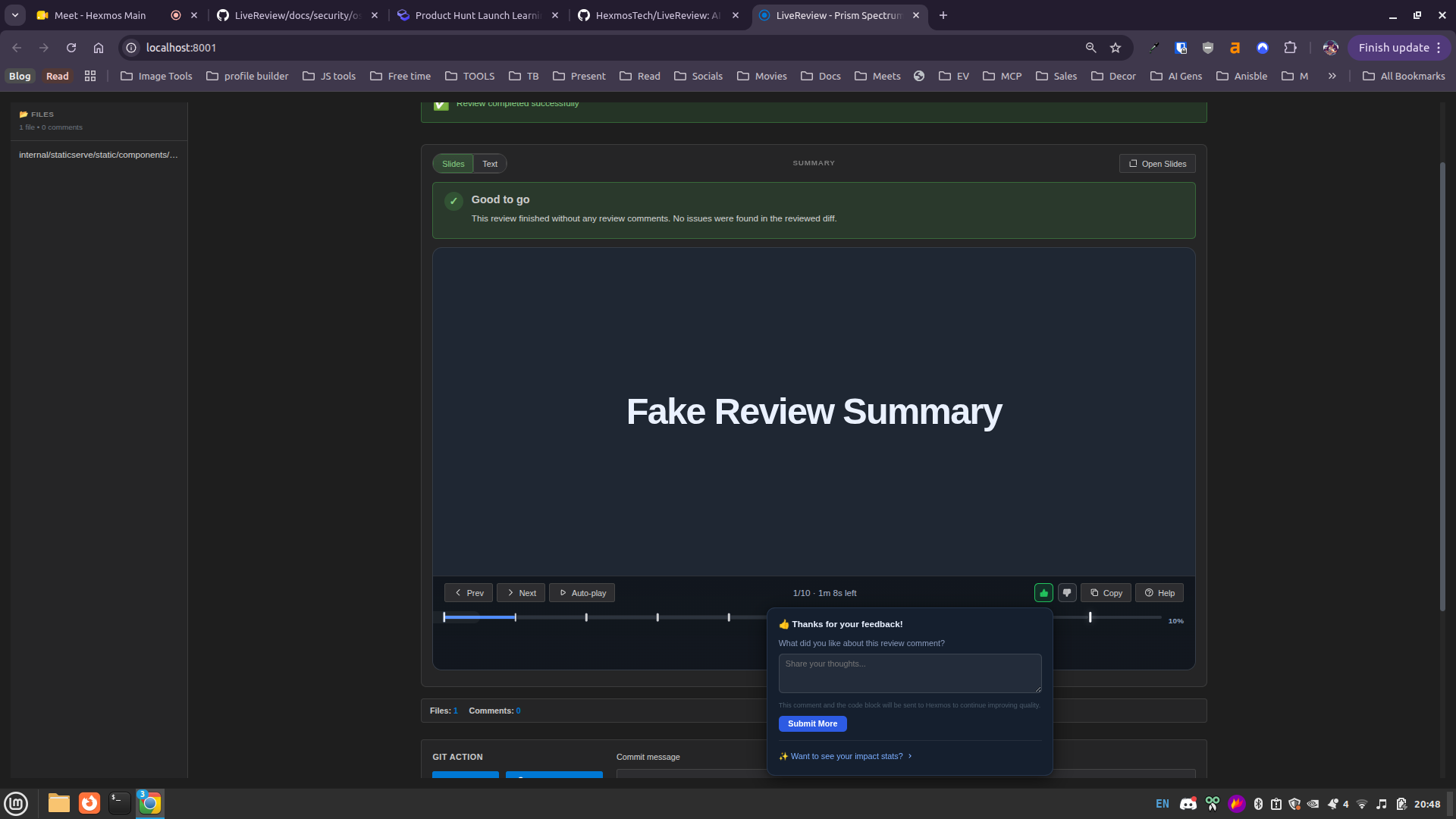 slides feedback