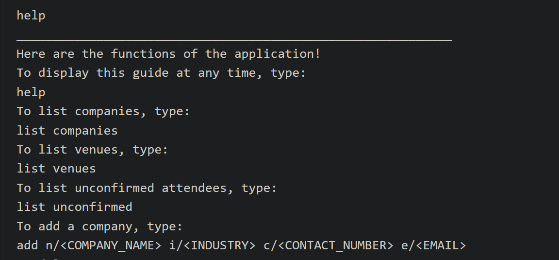 bug: UG help command difference with actual output · Issue #4 ...