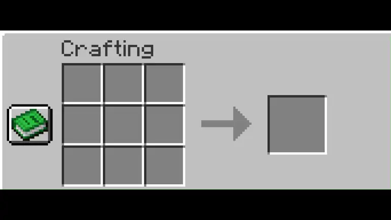 Crafting ingredients and results responding with polished motion