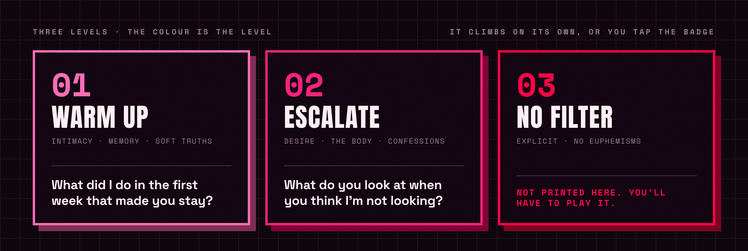 SPICE — a card game for couples screenshot