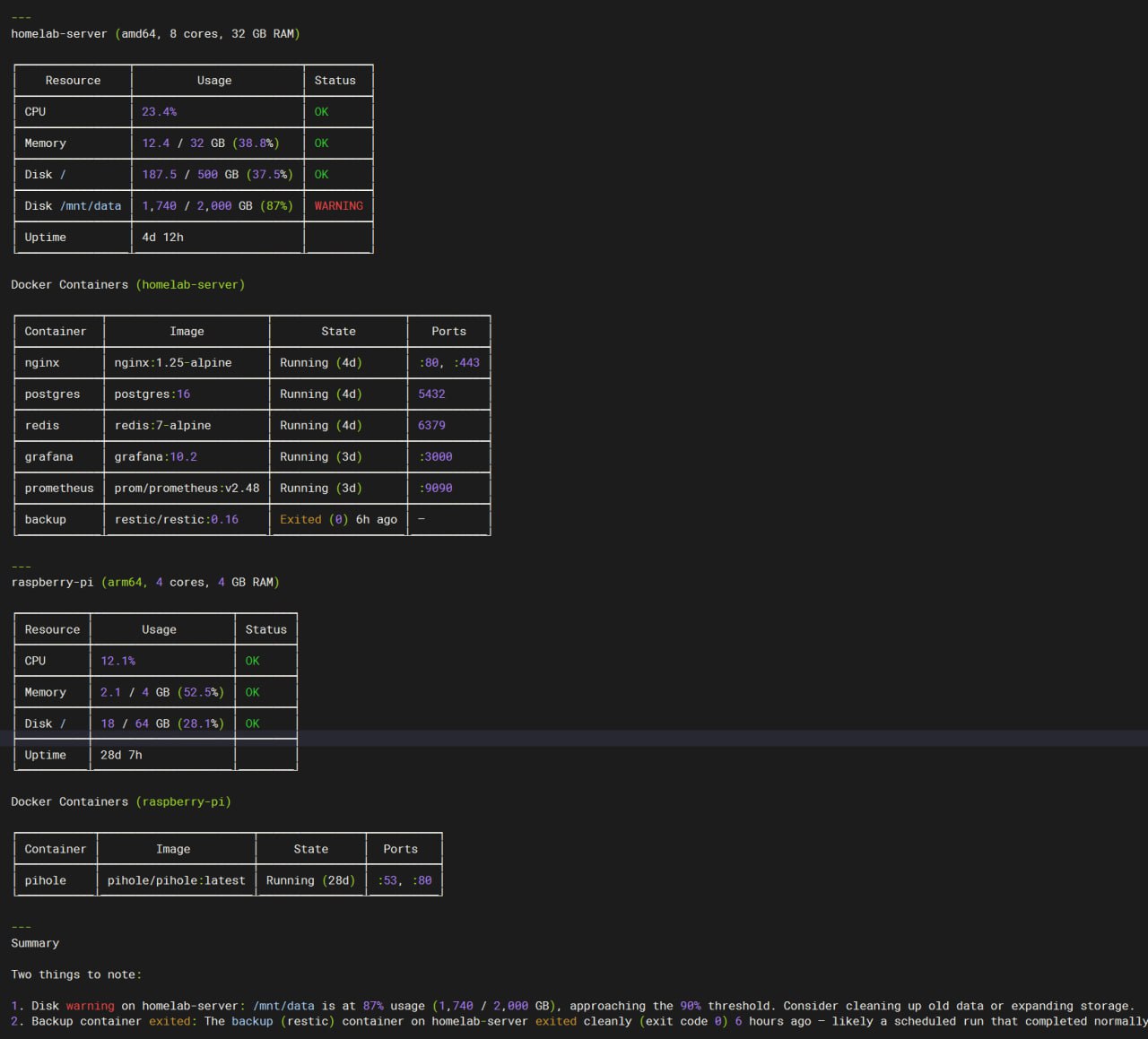 homebutler MCP formatted results
