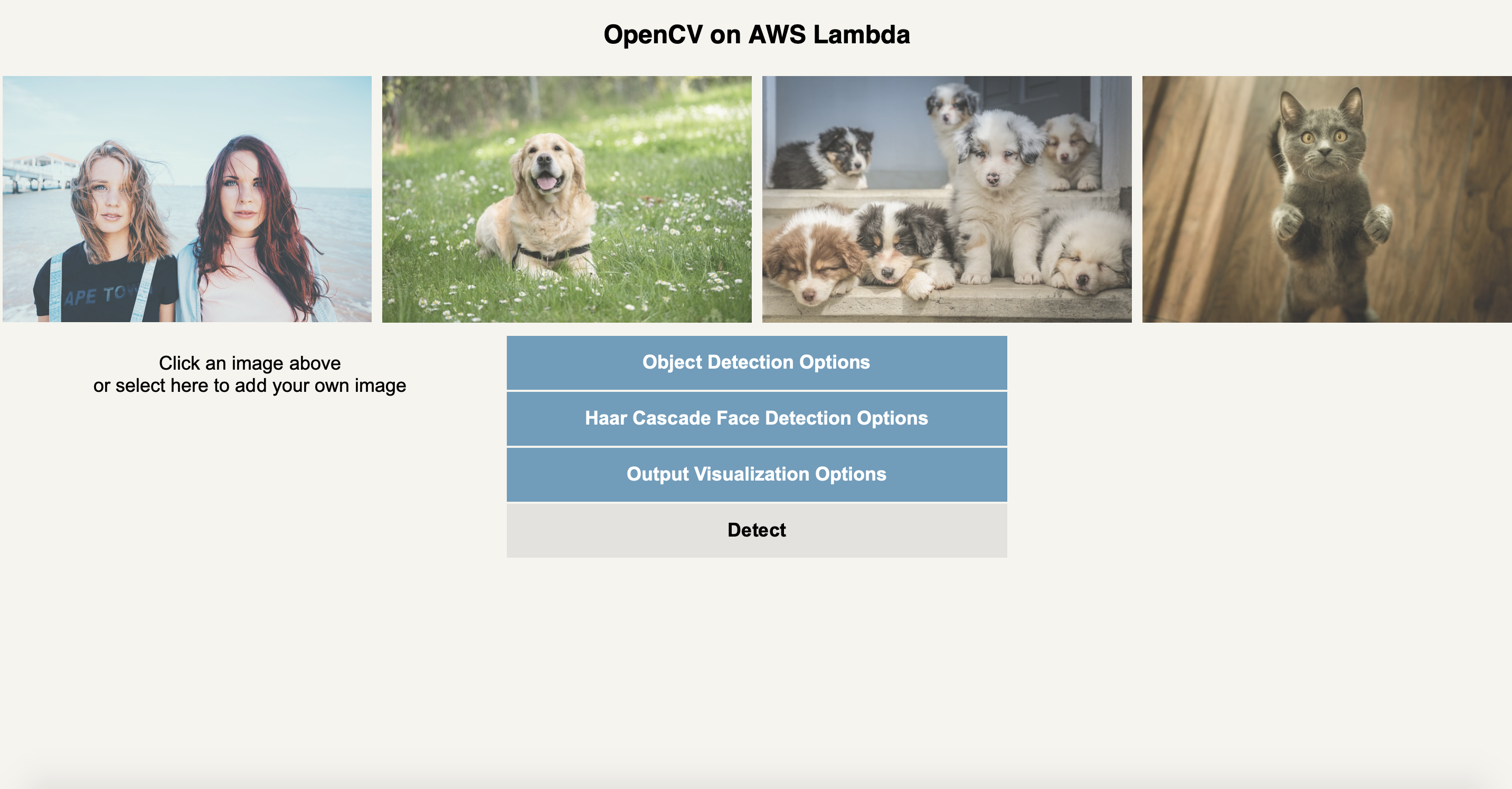 OpenCV Object Detection Screen Shot