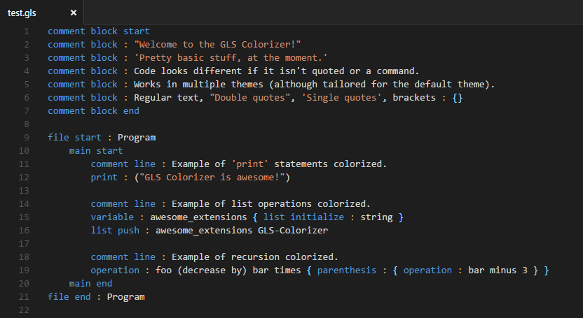 GLS Colorizer Example