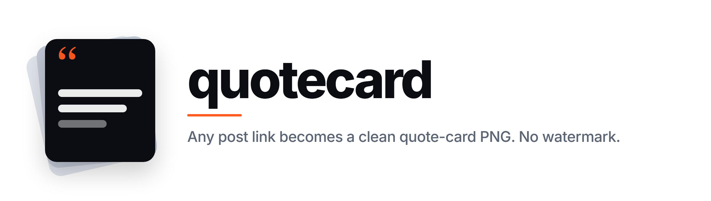 quotecard: paste a link, get a quote card PNG