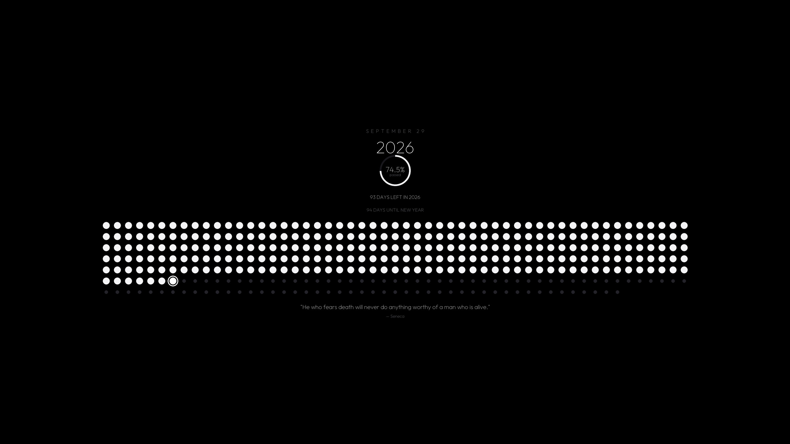 Year Progress desktop wallpaper
