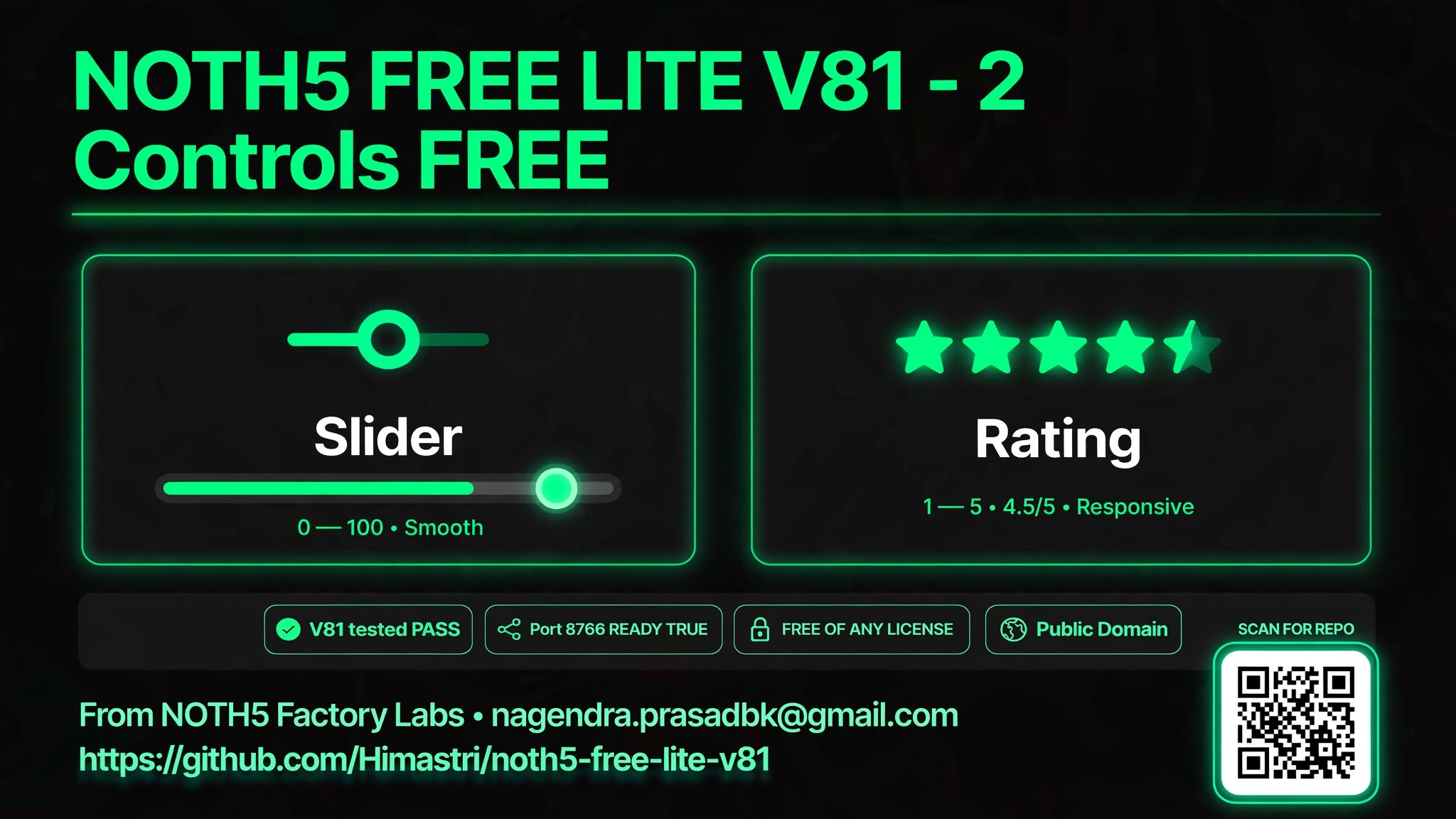 NOTH5 Free Lite V81 Banner