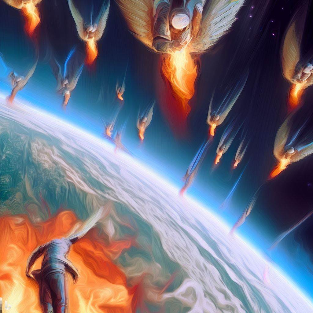 angels descending to Earth — the Watchers