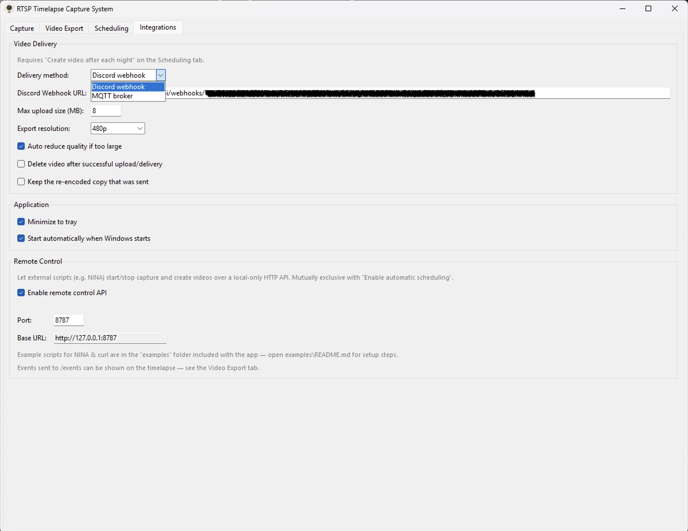 Integrations Interface