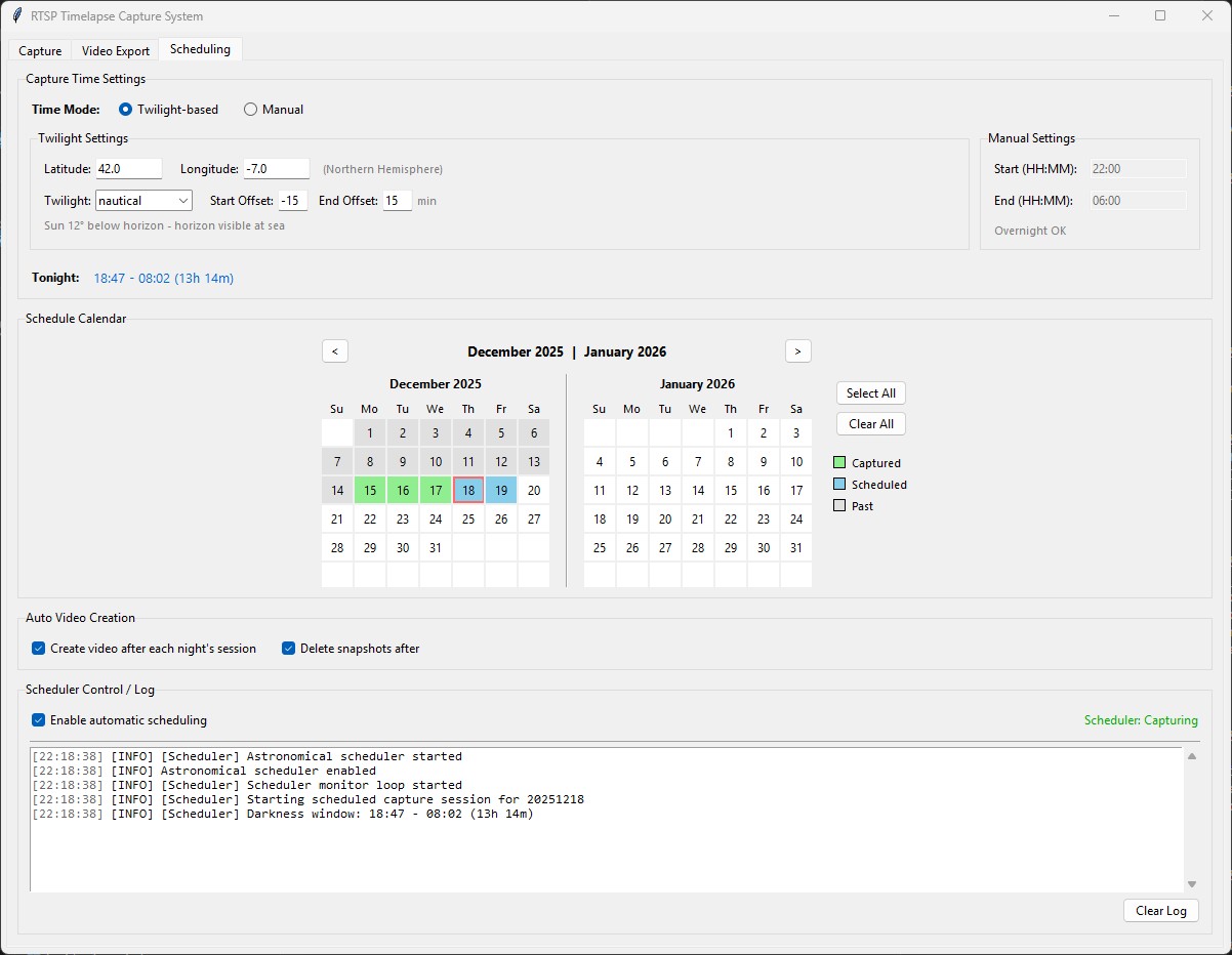 Scheduling Interface