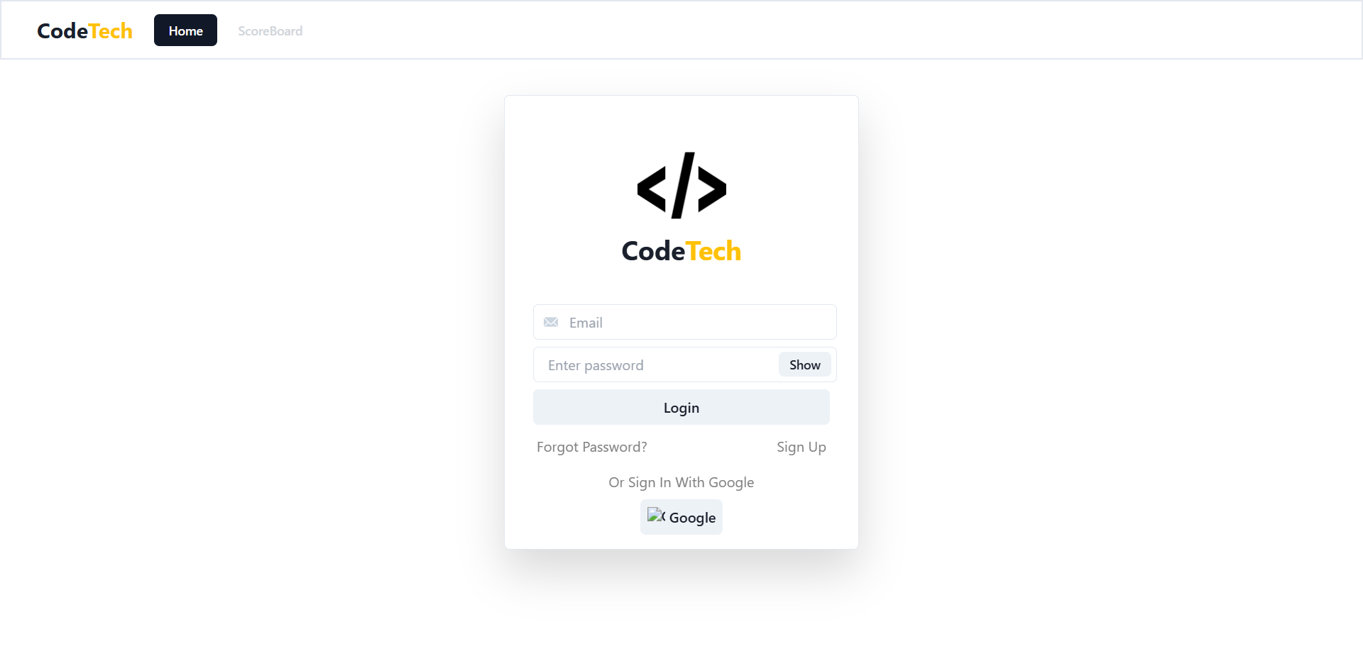 Auth Page