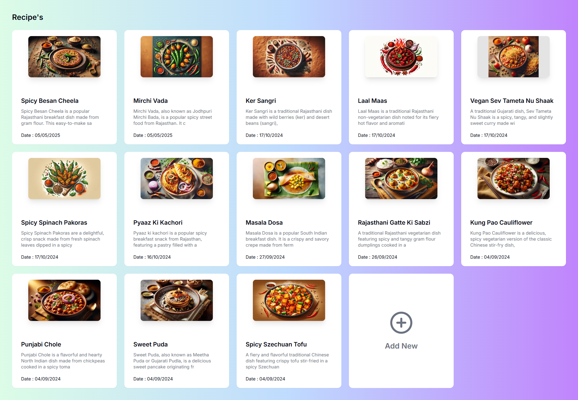 AI Suggested Recipe