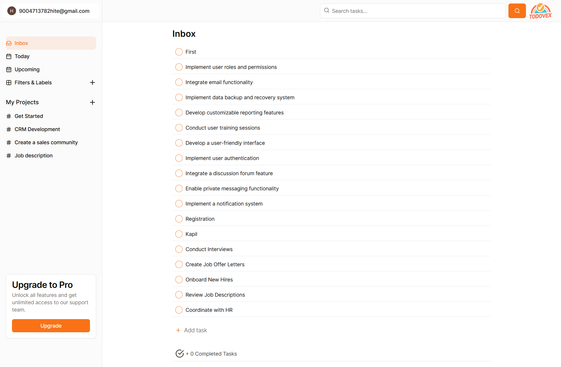 Task Recommendations