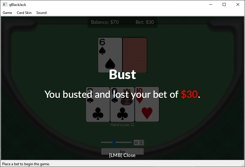 GitHub - Hitonoriol/qBlackJack: BlackJack game