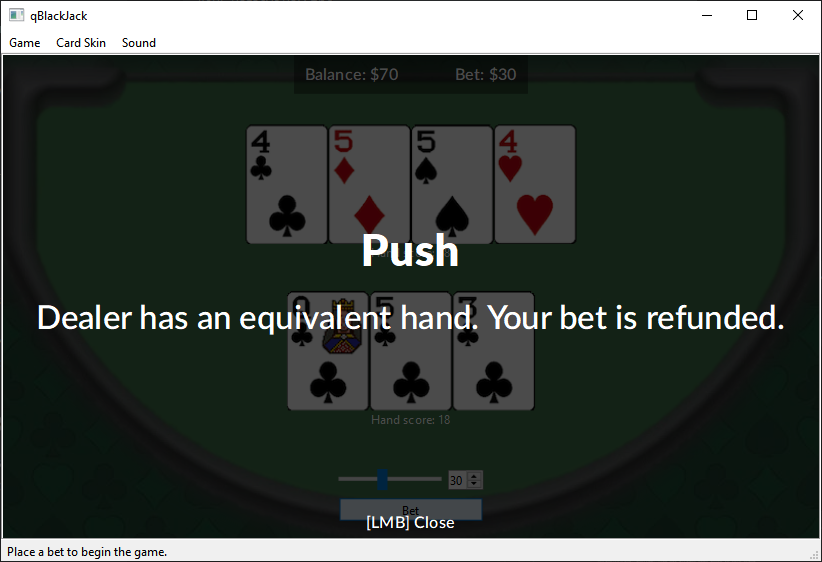 GitHub - Hitonoriol/qBlackJack: BlackJack game