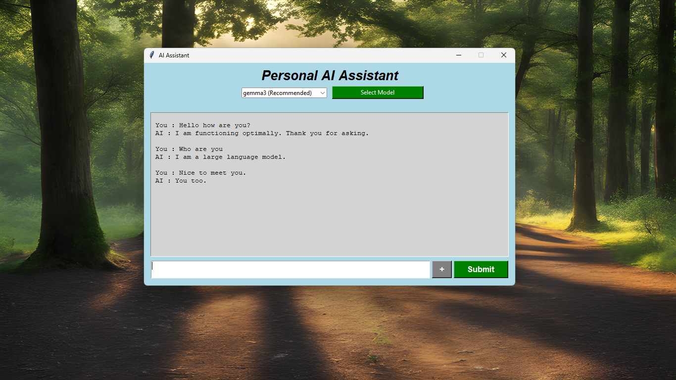 Python GUI AI Assistant