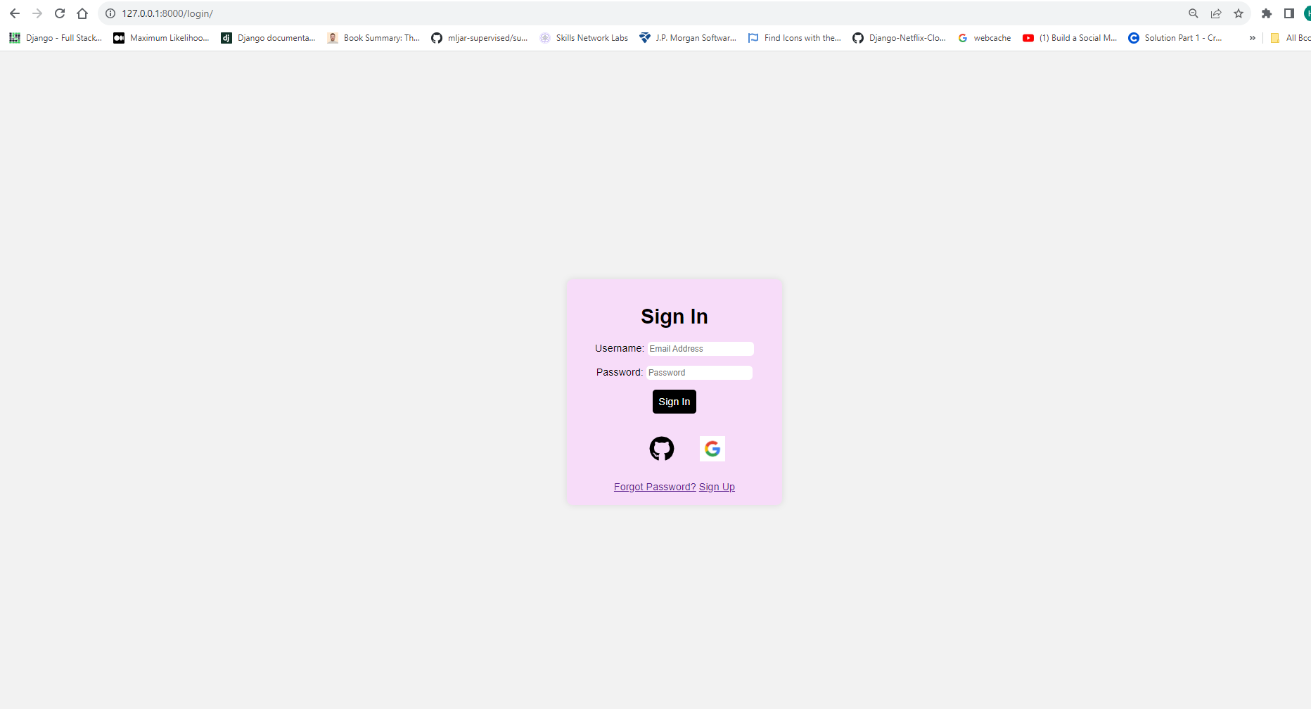 Login Page