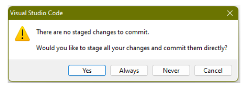 commit message