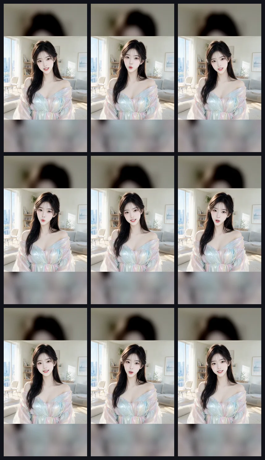 3x3 Contact Sheet generated by the Lanshu delivery verification gate running on an RTX 4070