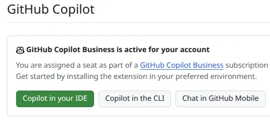 github copilot subscription type