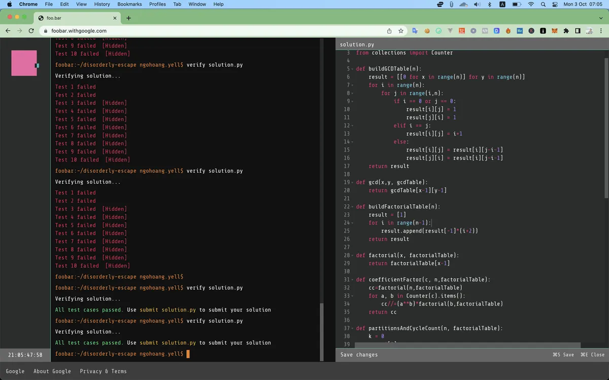 googlefoobar submit result