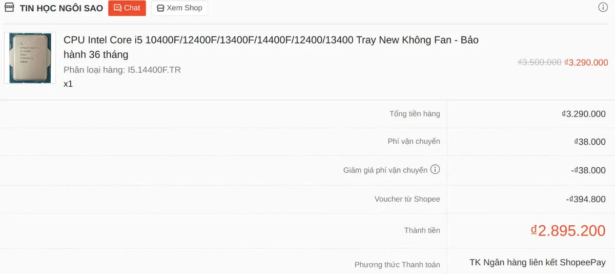 Intel Core i5-14400F