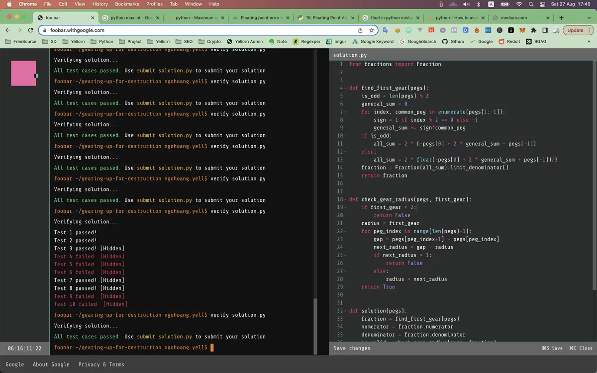 floating point issue fixed