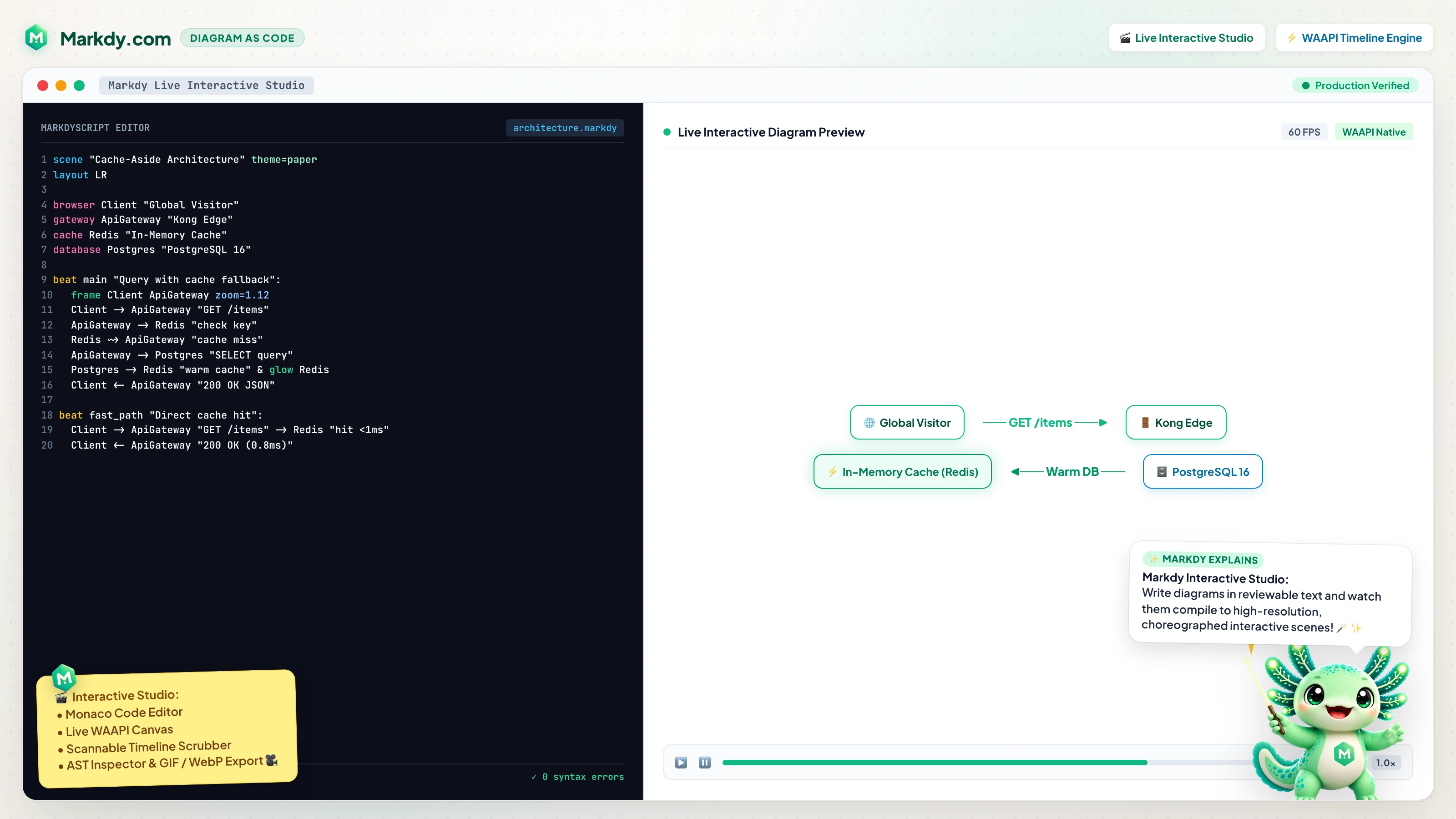 Markdy Interactive Studio Preview
