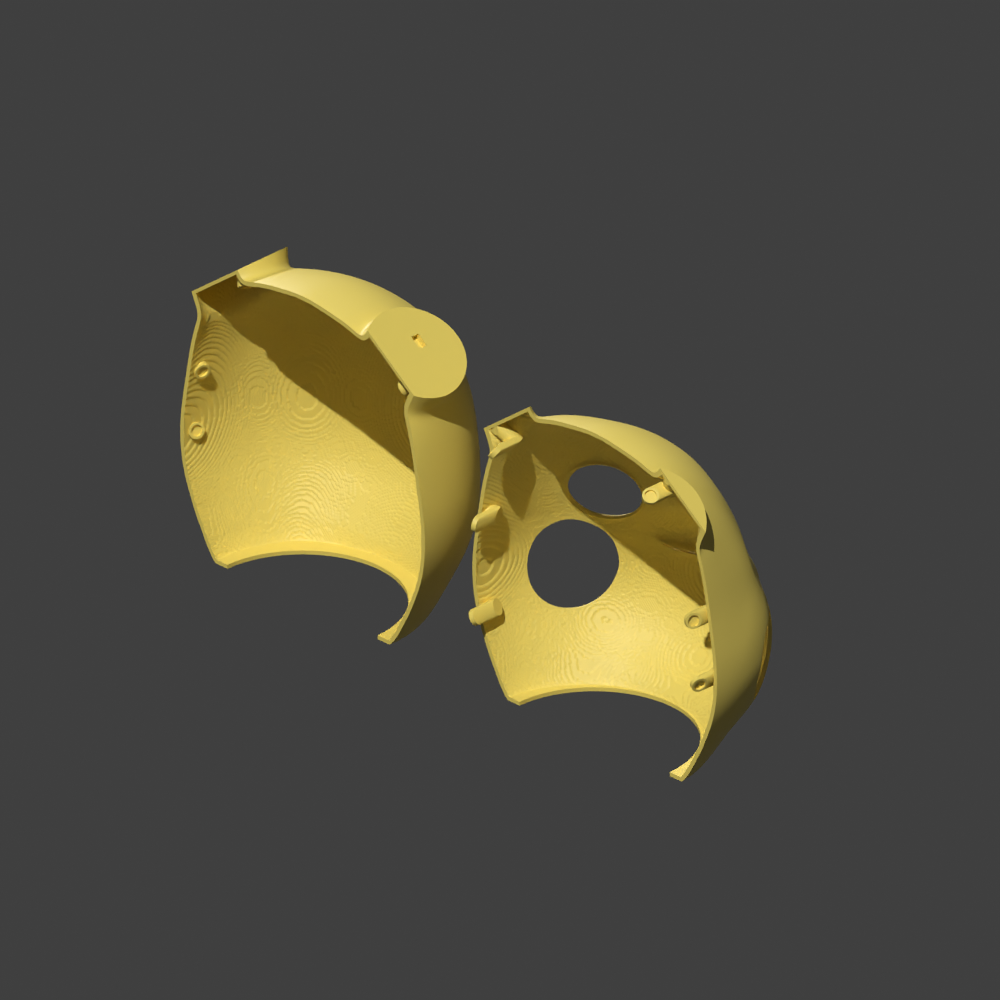 Inside the v6 shells with overlapping magnet tabs