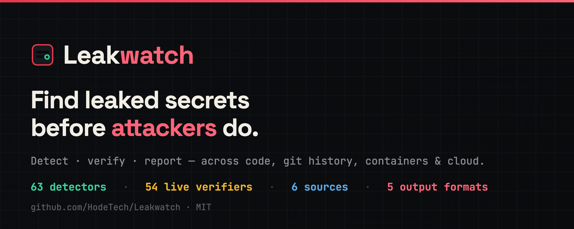 Leakwatch — 检测、验证并报告泄露的机密