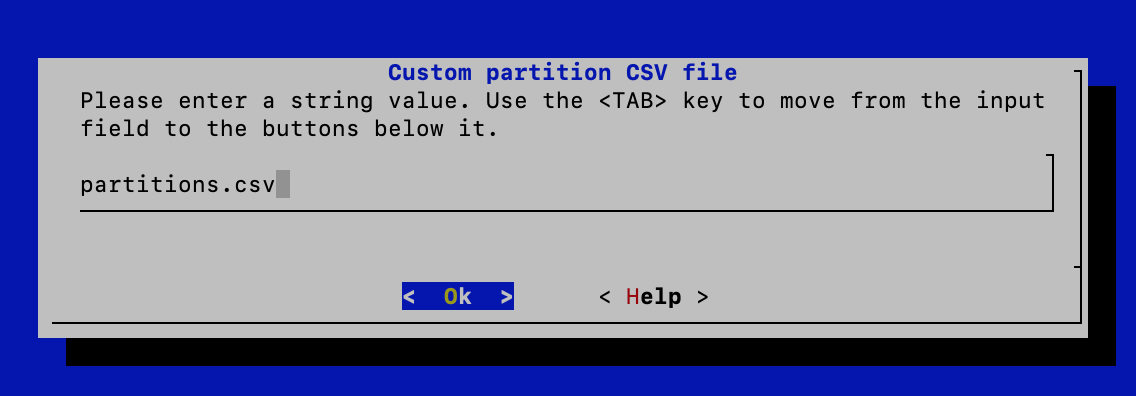 Partition Table